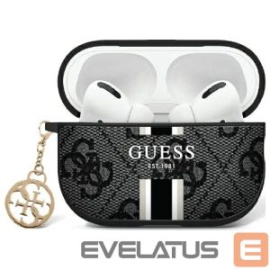 Other Phone Accessory Guess  Guess GUA2P4RPSK AirPods 1/2 cover black/black 4G Printed Stripes Charm 