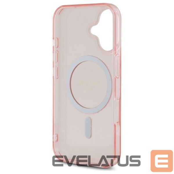 Other Phone Accessory Guess Guess GUHMP16SHFGEREP iPhone 16 6.1" pink/pink hardcase IML Glitter Circle MagSafe