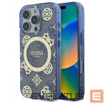 Other Phone Accessory Guess  Guess GUHMP16XH4PYEEB iPhone 16 Pro Max 6.9" blue/blue hardcase IML Peony On 4G Background MagSafe