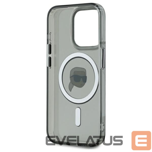 Other Phone Accessory Karl Lagerfeld Karl Lagerfeld KLHMP15LHLSKIK iPhone 15 Pro 6.1" black/black hardcase IML Metal Karl Head MagSafe