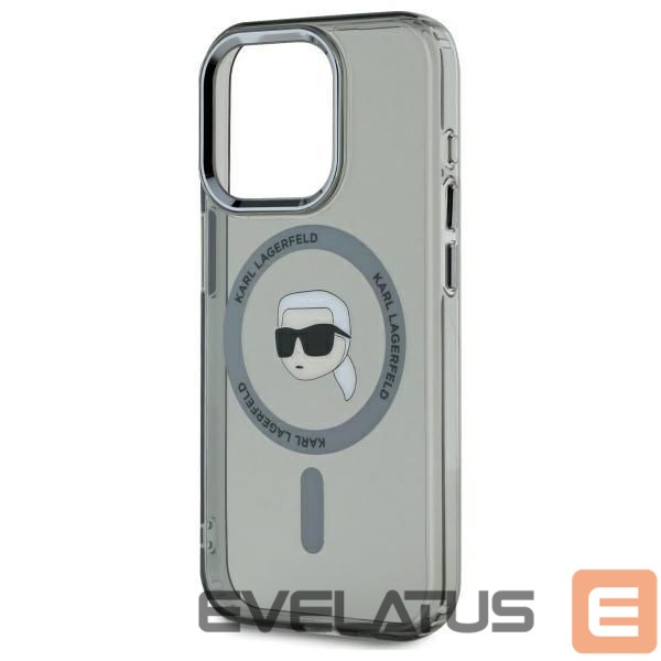 Other Phone Accessory Karl Lagerfeld Karl Lagerfeld KLHMP15LHLSKIK iPhone 15 Pro 6.1" black/black hardcase IML Metal Karl Head MagSafe