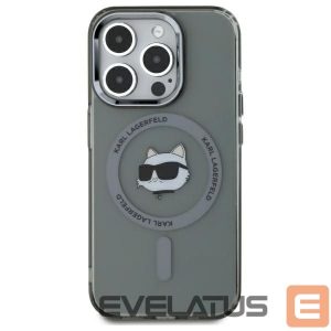 Other Phone Accessory Karl Lagerfeld  Karl Lagerfeld KLHMP15XHLSCHK iPhone 15 Pro Max 6.7" black/black hardcase IML Metal Choupette Head MagSafe 