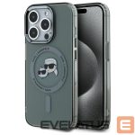 Other Phone Accessory Karl Lagerfeld  Karl Lagerfeld KLHMP15XHLSKCK iPhone 15 Pro Max 6.7" black/black hardcase IML Metal Karl&Choupette Head MagSafe 