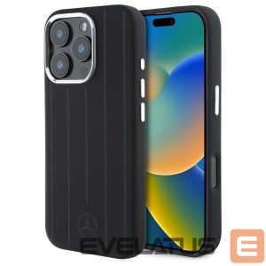 Other Phone Accessory Mercedes-Benz  Mercedes MEHMP16L23SUVSK iPhone 16 Pro 6.3" black/black hardcase Silicone Vertical Tonal Stripes MagSafe 