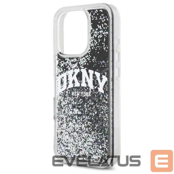Other Phone Accessory DKNY DKNY DKHCP16LLBNAEK iPhone 16 Pro 6.3" black/black hardcase Liquid Glitter Arch Logo