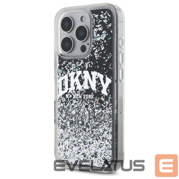 Other Phone Accessory DKNY DKNY DKHCP16LLBNAEK iPhone 16 Pro 6.3" black/black hardcase Liquid Glitter Arch Logo