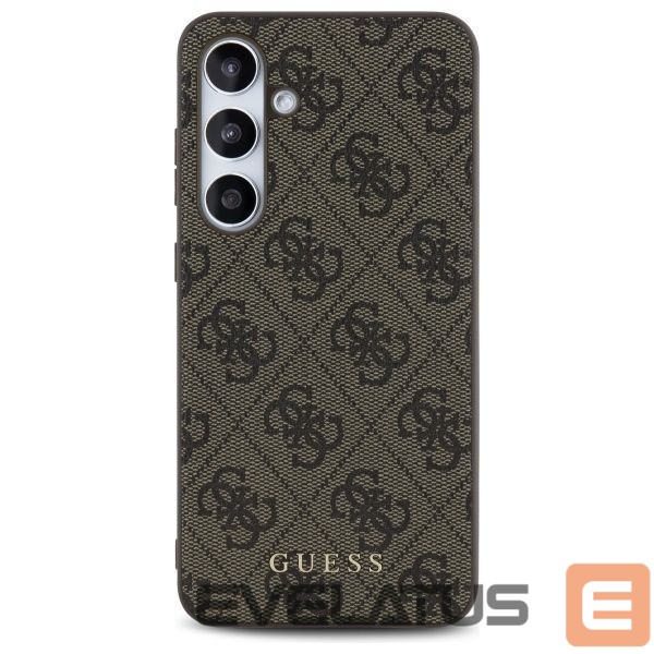 Other Phone Accessory Guess Guess GUHCS24FEG4GFBR S24 FE S721 brown/brown hardcase 4G Metal Gold Logo