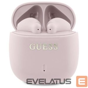 Other Phone Accessory Guess  Guess Bluetooth headphones GUTWSJ14ESGP TWS + docking station pink/pink Printed Classic Logo 