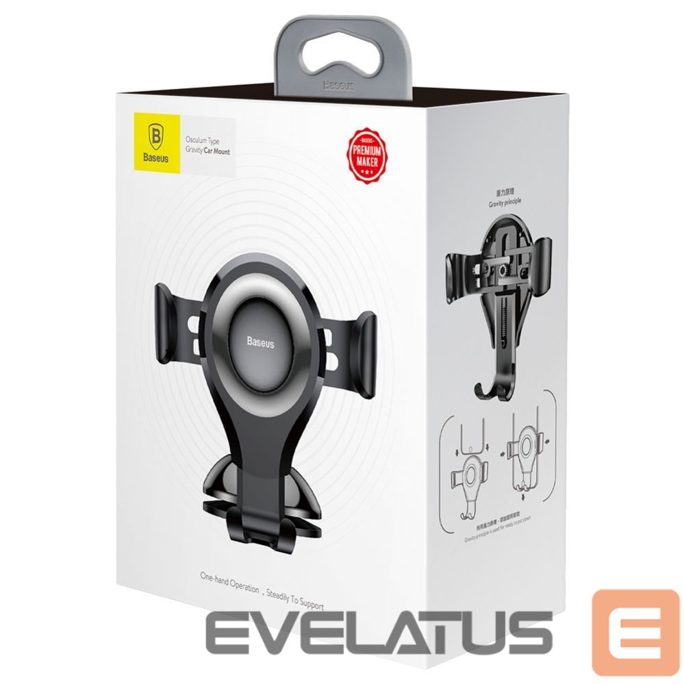 Auto holder Baseus Baseus Osculum SUYL-XP01 gravity car holder for windshield or dashboard - black