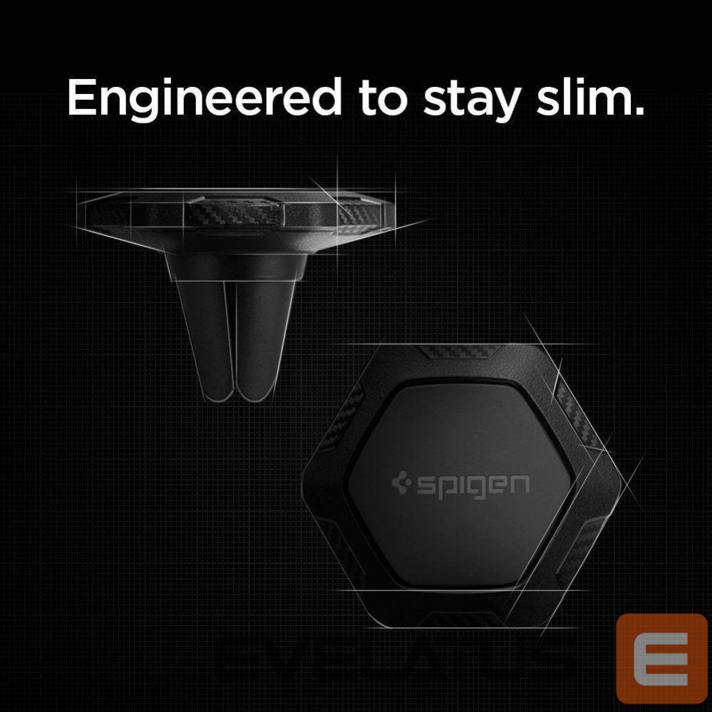 Back panel cover Spigen Spigen QS11 Magnetic Car Air Vent Phone Holder - Black