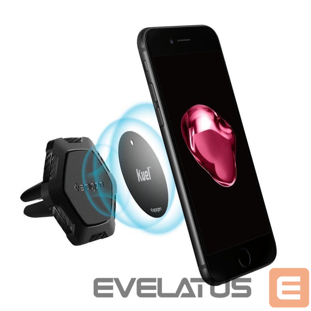 Back panel cover Spigen Spigen QS11 Magnetic Car Air Vent Phone Holder - Black