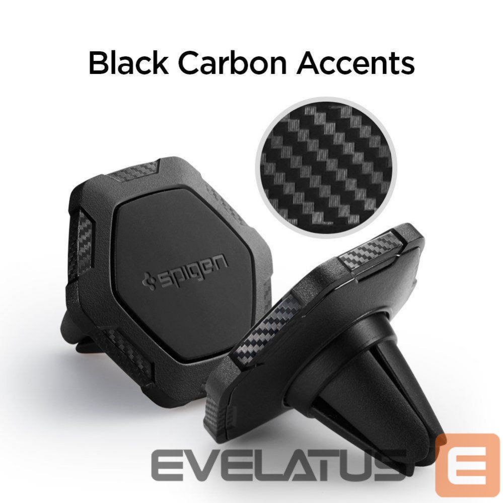 Back panel cover Spigen Spigen QS11 Magnetic Car Air Vent Phone Holder - Black