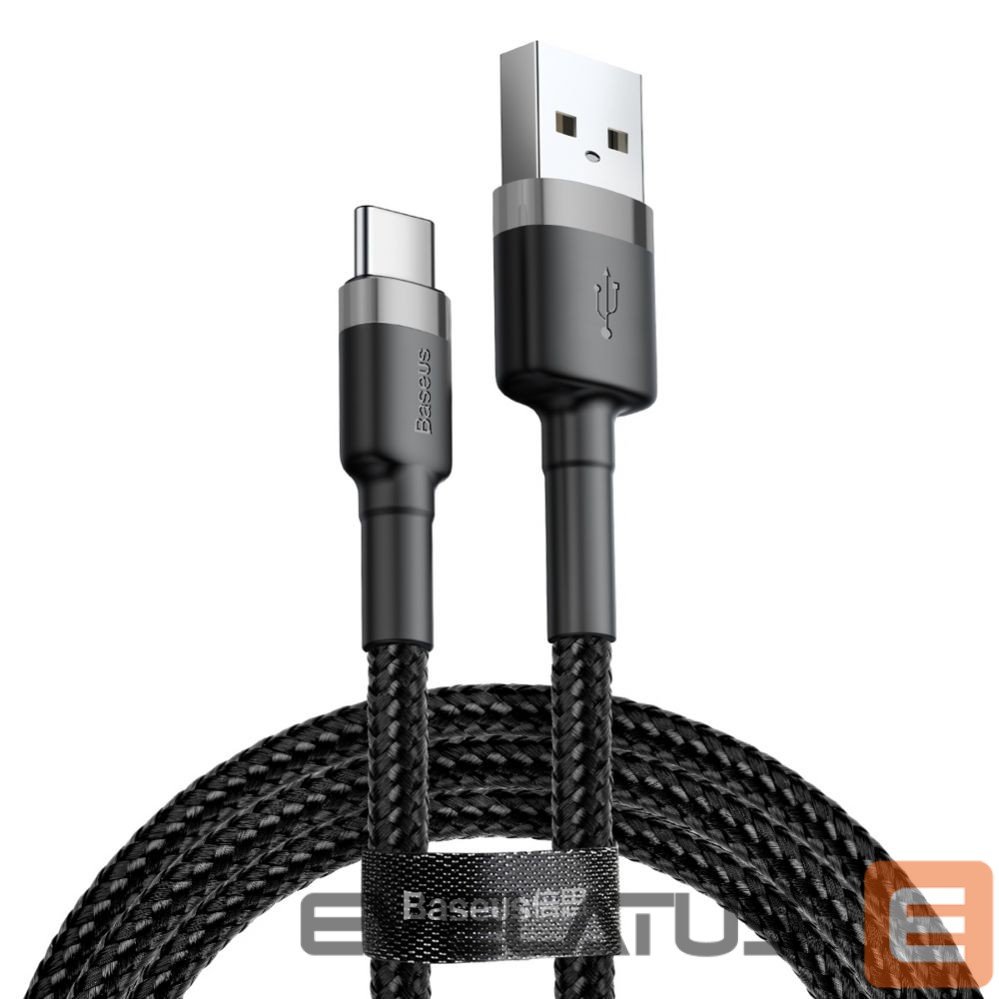 Cable Baseus Baseus Cafule USB-A / USB-C QC 3.0 3A cable 0.5 m - black-gray