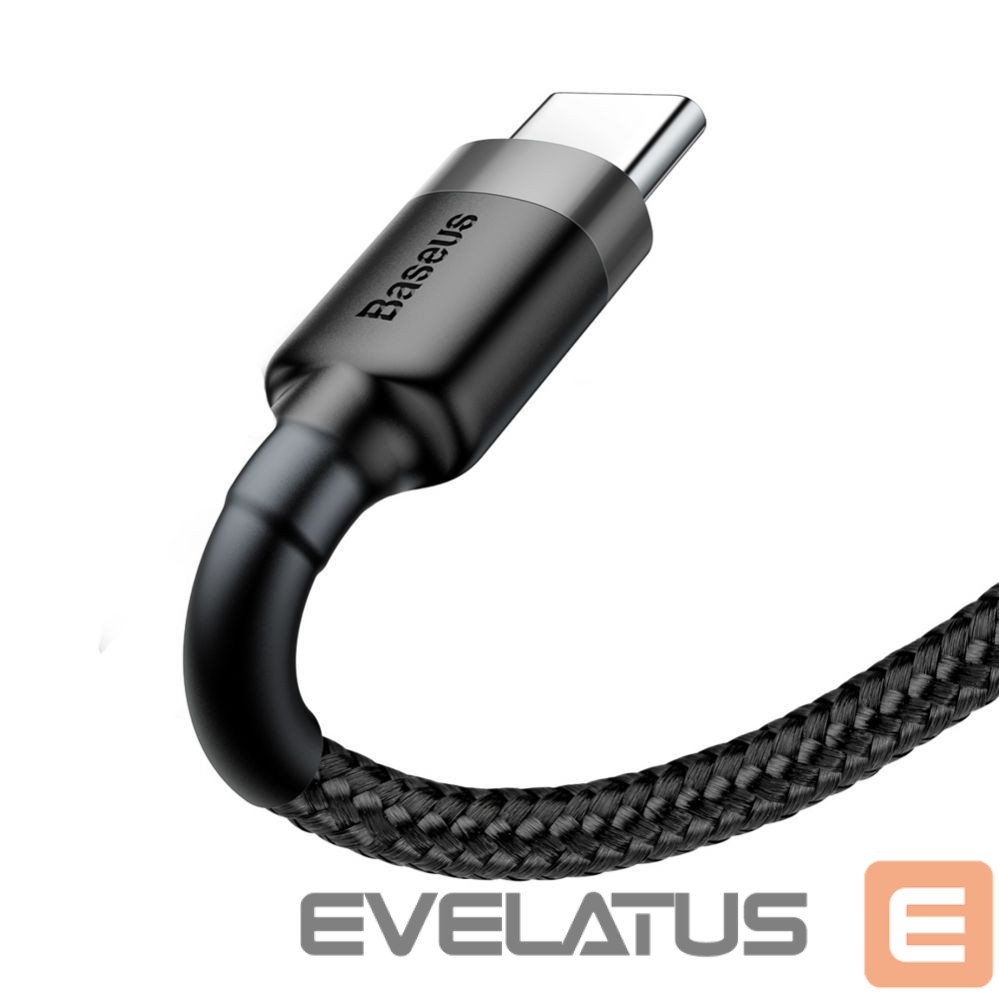Cable Baseus Baseus Cafule USB-A / USB-C QC 3.0 3A cable 0.5 m - black-gray