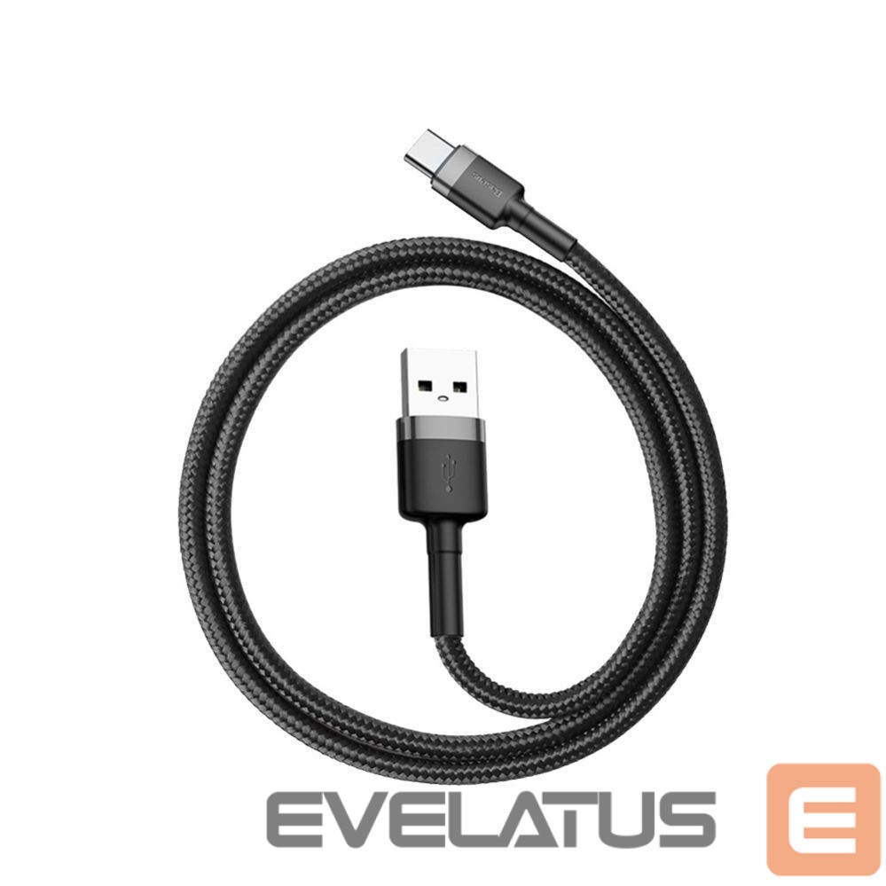 Cable Baseus Baseus Cafule USB-A / USB-C QC 3.0 3A cable 0.5 m - black-gray