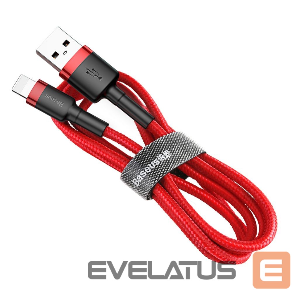Cable Baseus Baseus Cafule USB-A / Lightning 2.4A QC 3.0 cable 0.5 m - red