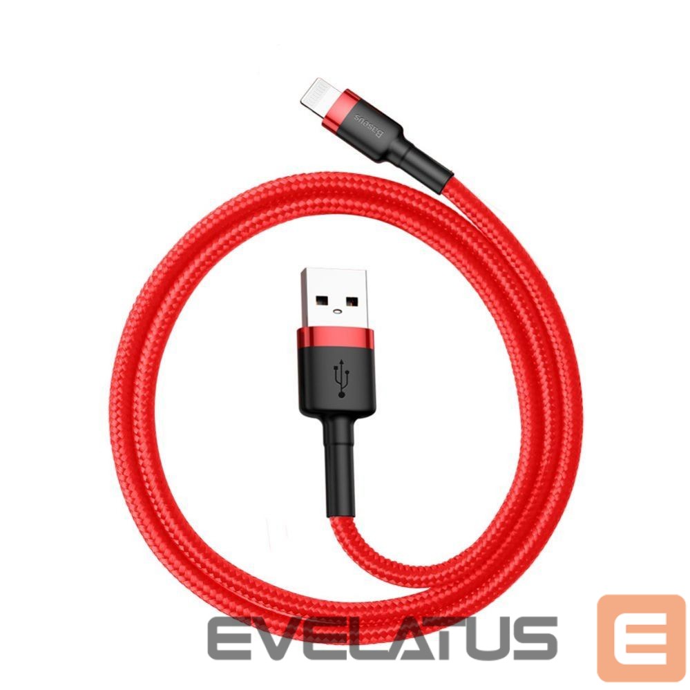 Cable Baseus Baseus Cafule USB-A / Lightning 2.4A QC 3.0 cable 0.5 m - red