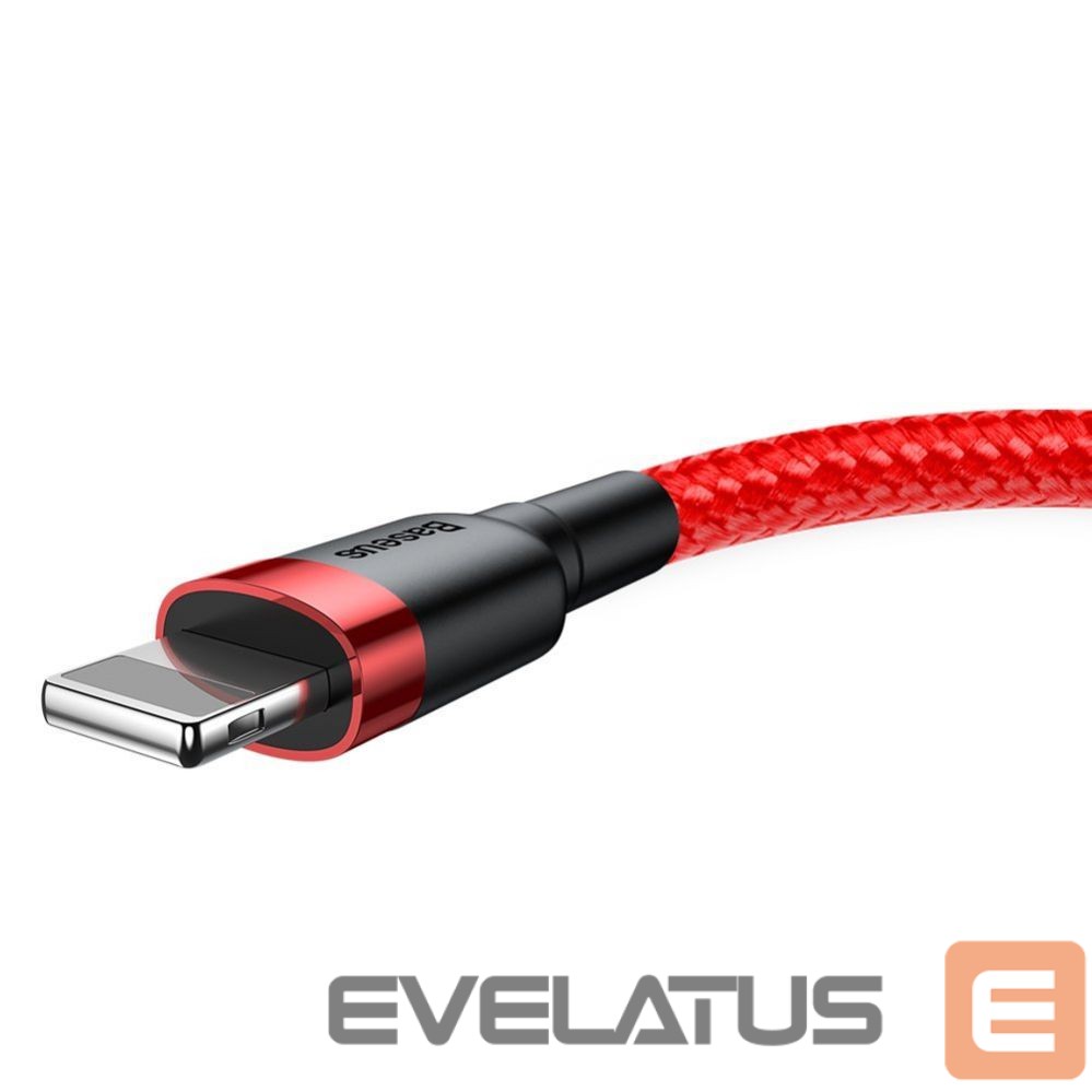 Cable Baseus Baseus Cafule USB-A / Lightning 2.4A QC 3.0 cable 0.5 m - red