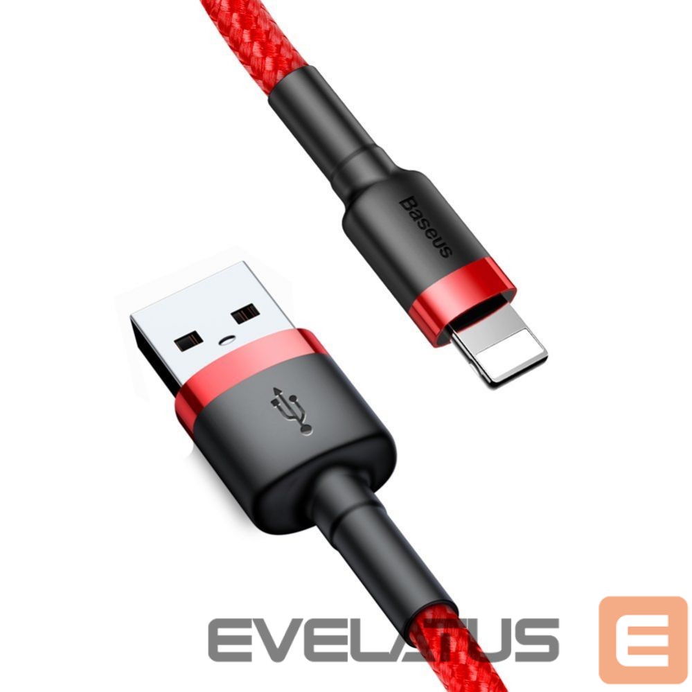 Cable Baseus Baseus Cafule USB-A / Lightning 2.4A QC 3.0 cable 0.5 m - red