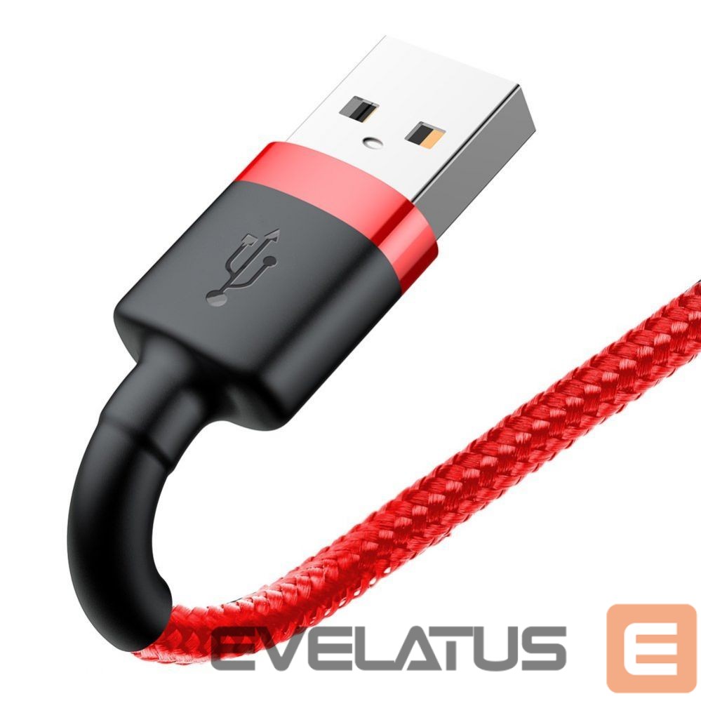 Cable Baseus Baseus Cafule USB-A / Lightning 2.4A QC 3.0 cable 0.5 m - red