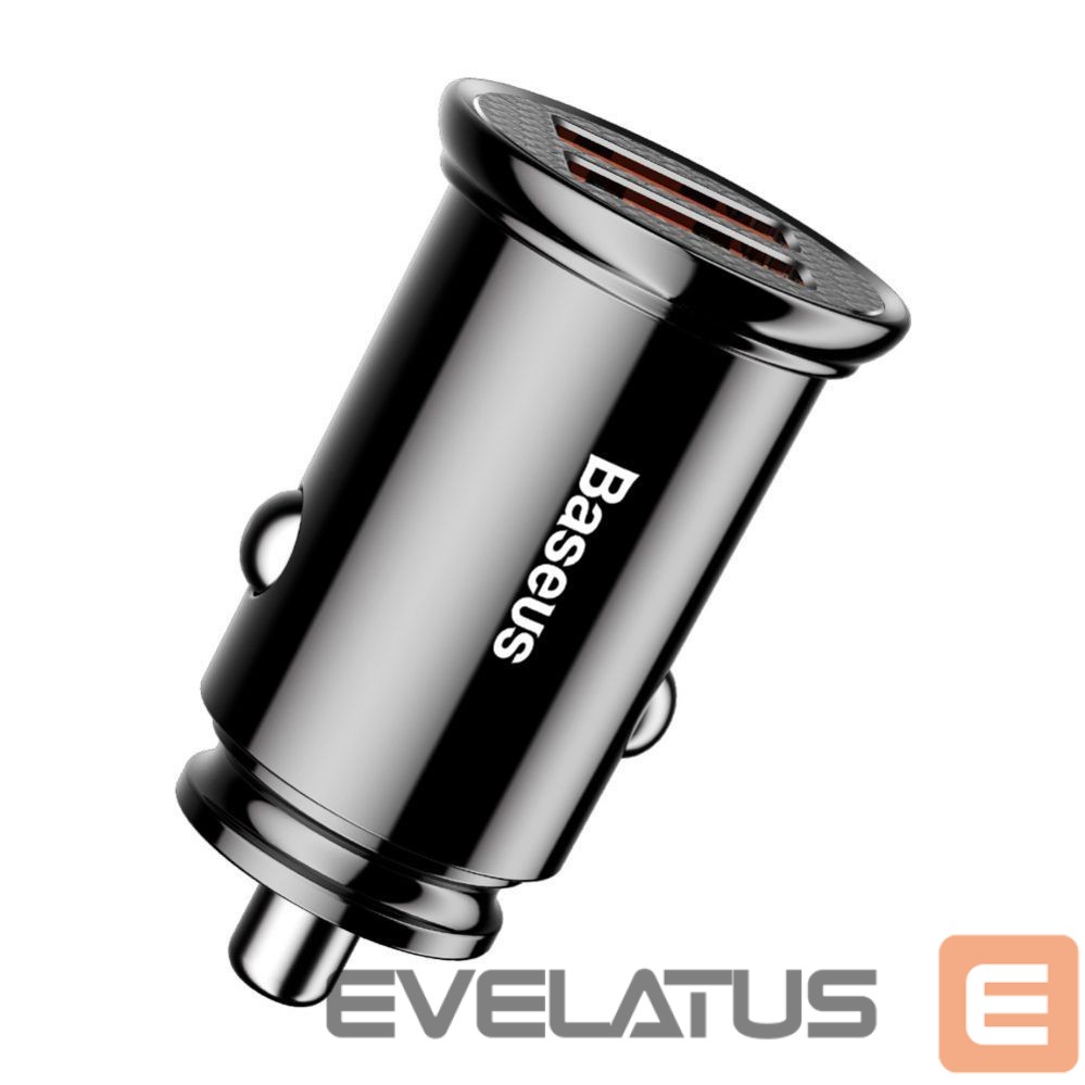 Cable Baseus Baseus Circular smart car charger 2x USB QC3.0 Quick Charge 3.0 SCP AFC 30W black (CCALL-YD01)