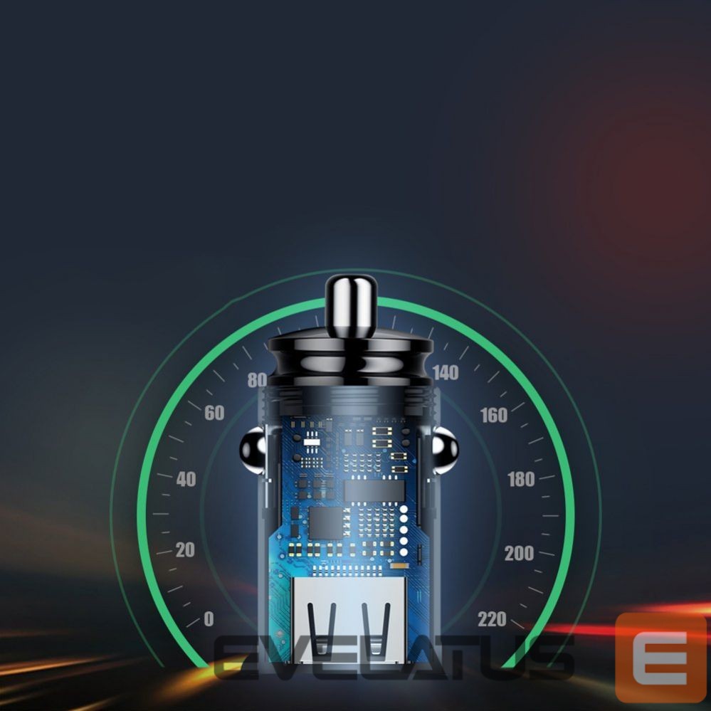 Cable Baseus Baseus Circular smart car charger 2x USB QC3.0 Quick Charge 3.0 SCP AFC 30W black (CCALL-YD01)