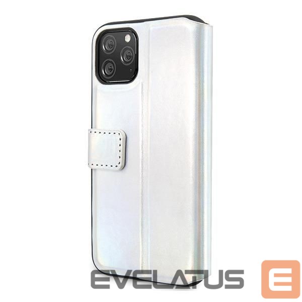 Back panel cover Guess Guess GUFLBKN58BLD iPhone 11 Pro silver/silver book Iridescent