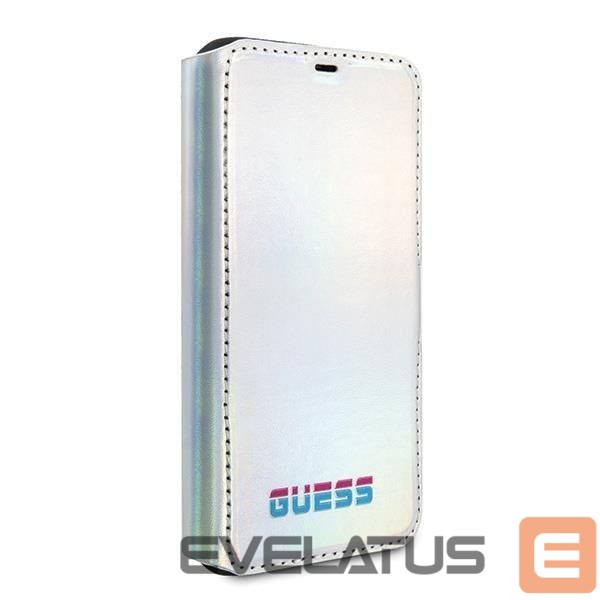 Back panel cover Guess Guess GUFLBKN58BLD iPhone 11 Pro silver/silver book Iridescent