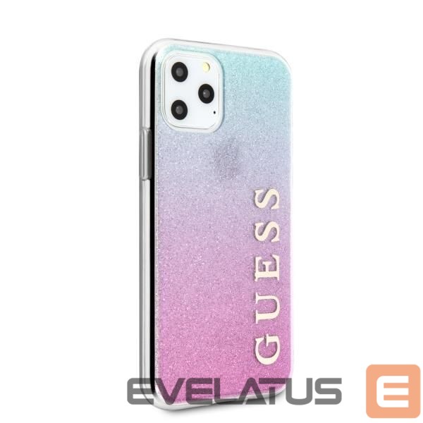 Back panel cover Guess Guess GUHCN65PCUGLPBL iPhone 11 Pro Max rose blue/pink blue hard case Glitter Gradient