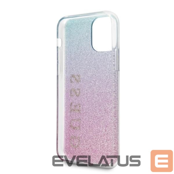 Back panel cover Guess Guess GUHCN65PCUGLPBL iPhone 11 Pro Max rose blue/pink blue hard case Glitter Gradient