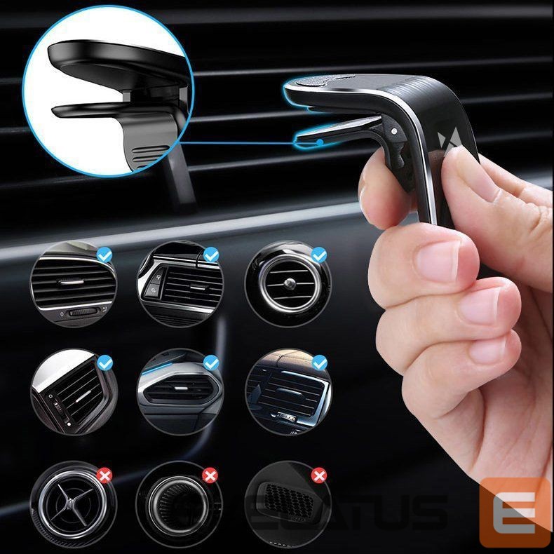 Auto holder Wozinsky Wozinsky Magnetic Phone Holder for Air Vent, Black (WCH-02)