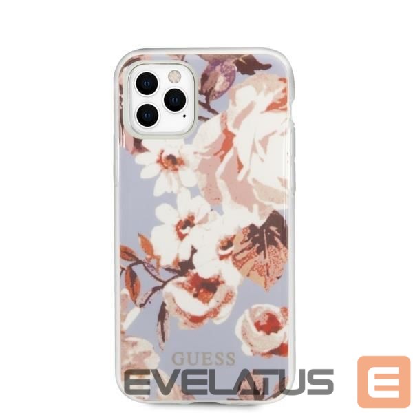 Back panel cover Guess Guess GUHCN65IMLFL02 iPhone 11 Pro Max lilac/lilac N°2 Flower Collection