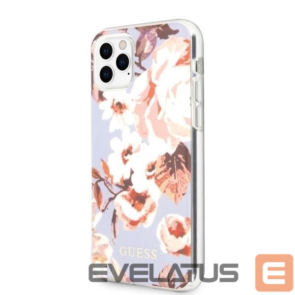 Back panel cover Guess Guess GUHCN65IMLFL02 iPhone 11 Pro Max lilac/lilac N°2 Flower Collection