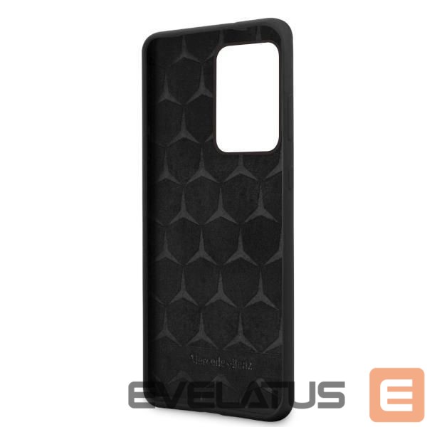 Back panel cover Mercedes-Benz Mercedes MEHCS69SILSB S20 Ultra G988 hard case black/black Silicone Line