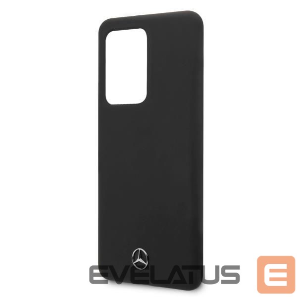 Back panel cover Mercedes-Benz Mercedes MEHCS69SILSB S20 Ultra G988 hard case black/black Silicone Line