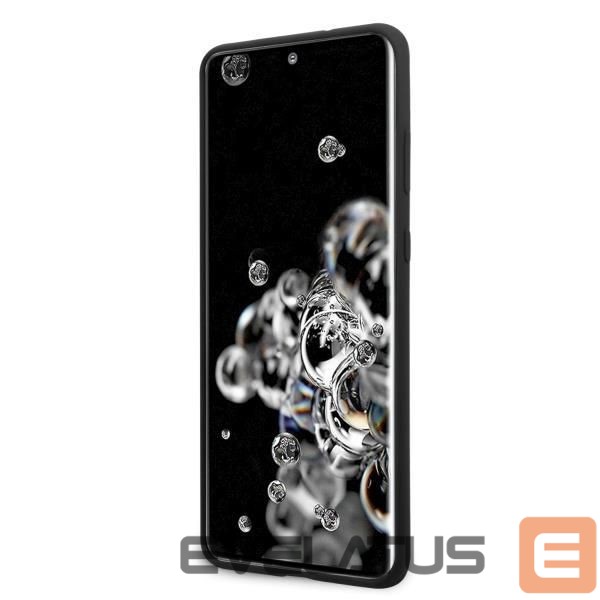 Back panel cover Mercedes-Benz Mercedes MEHCS69SILSB S20 Ultra G988 hard case black/black Silicone Line