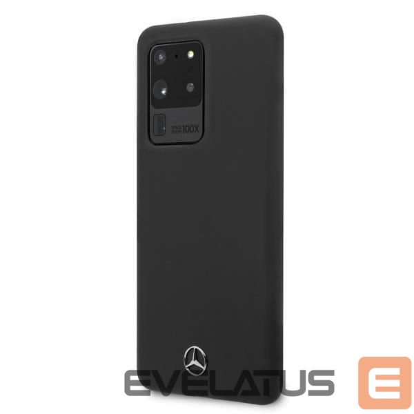 Back panel cover Mercedes-Benz Mercedes MEHCS69SILSB S20 Ultra G988 hard case black/black Silicone Line