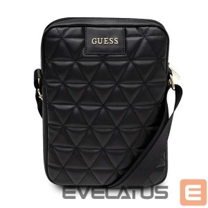 Case universal for sports Guess  Guess Torba GUTB10QLBK 10" czarna/black Quilted Tablet Bag 