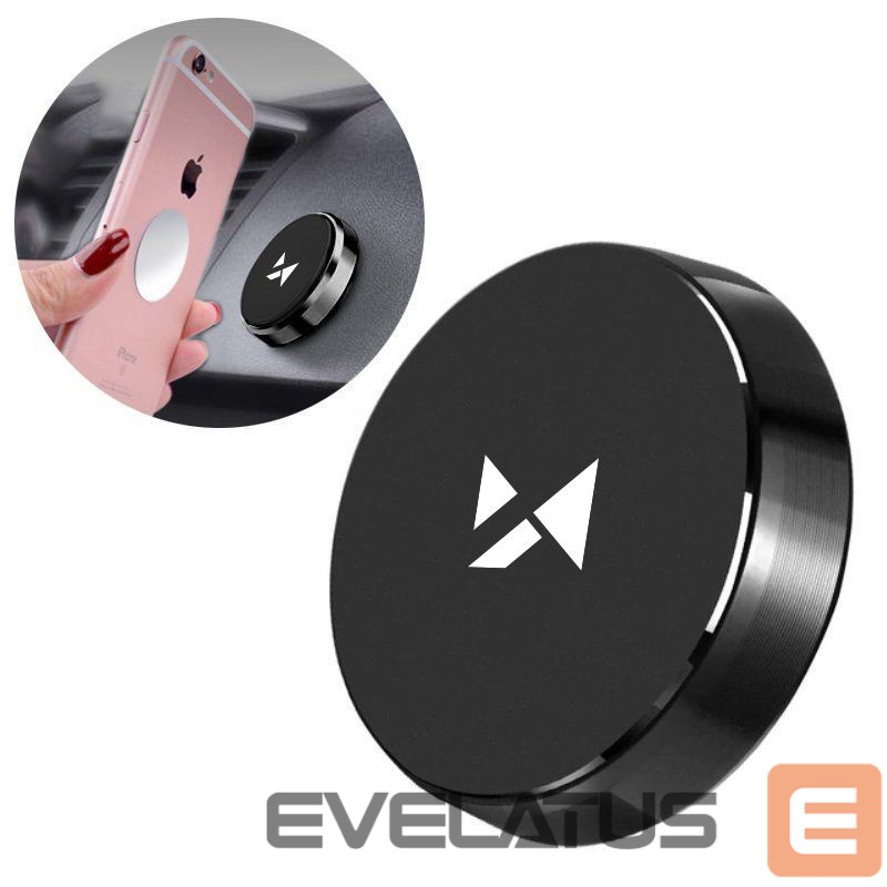 Auto holder Wozinsky Wozinsky Self-Adhesive Magnetic Car Dashboard Mount Black (WMH-02)