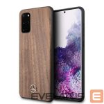 Back panel cover Mercedes-Benz  Mercedes Wood Line Walnut Case for Samsung Galaxy S20+ - Brown 