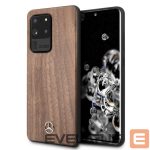 Back panel cover Mercedes-Benz  Mercedes Wood Line Walnut Case for Samsung Galaxy S20 Ultra - Brown 