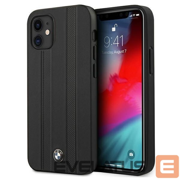 Back panel cover BMW BMW Signature Tire Marks iPhone 12 mini Case - Black