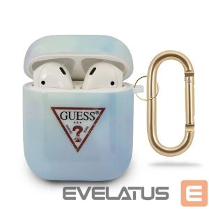 Back panel cover Guess  Guess GUACA2TPUMCGC02 AirPods cover blue/blue Tie & Dye Collection