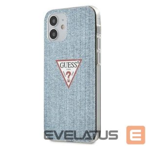Back panel cover Guess  Guess GUHCP12SPCUJULLB iPhone 12 mini 5.4" blue/light blue hardcase Jeans Collection