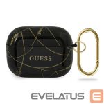 Back panel cover Guess  Guess GUACAPTPUCHBK AirPods Pro cover black/black Gold Chain Collection