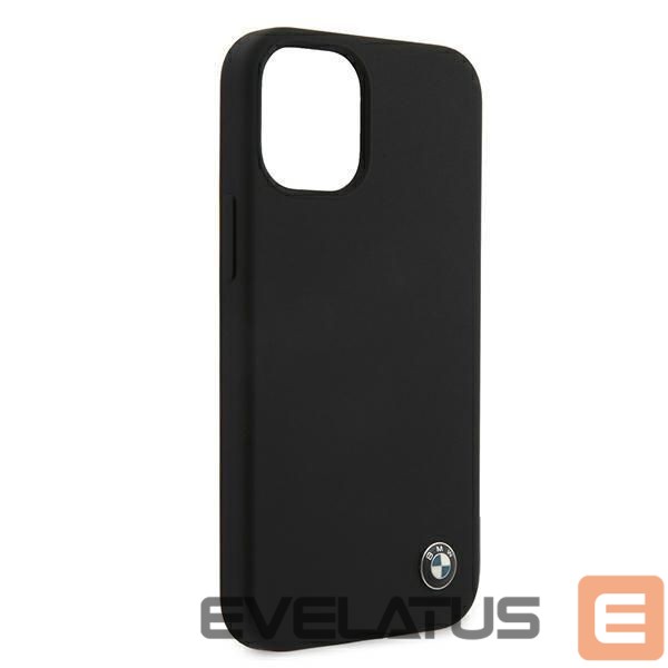 Back panel cover BMW BMW Silicone Signature Case for iPhone 12 mini - Black