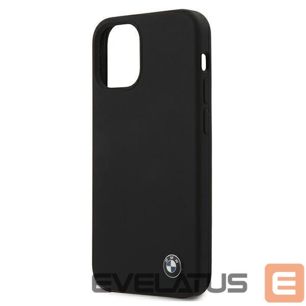 Back panel cover BMW BMW Silicone Signature Case for iPhone 12 mini - Black