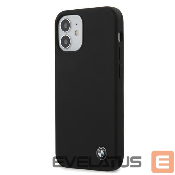 Back panel cover BMW BMW Silicone Signature Case for iPhone 12 mini - Black