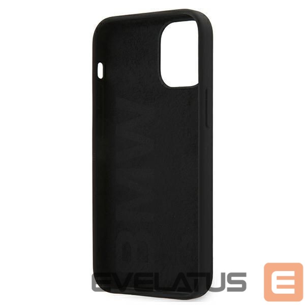 Back panel cover BMW BMW Silicone Signature Case for iPhone 12 mini - Black