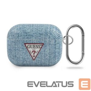 Back panel cover Guess  Guess GUACAPTPUJULLB AirPods Pro cover blue/light blue Jeans Collection